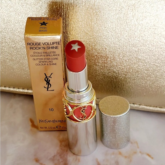 YSL Rock n Shine Lipstick in Rock N Pink Bass  No. 10 - Picture 1 of 1